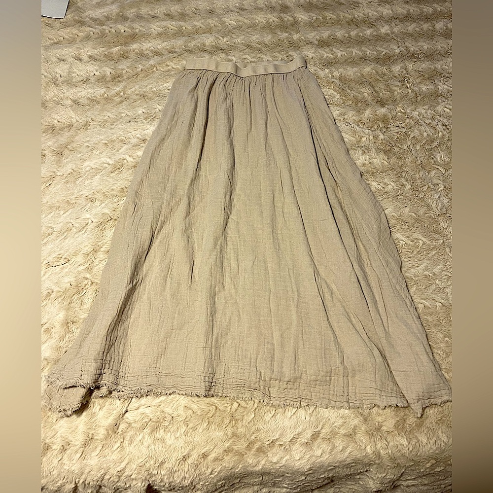 LES ATELIERS FRANCAIS DE CONFECTION Long/Maxi Length Cotton Skirt, SZ SM